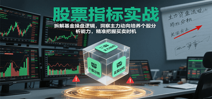 股票指标实战，基金操盘逻辑拆解，洞察主力动向培养个股分析能力把握买卖时机(更新)-数码之翼