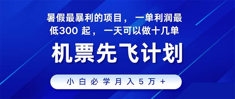 2024暑假最赚钱的项目，暑假来临，正是项目利润高爆发时期。市场很大，...-数码之翼