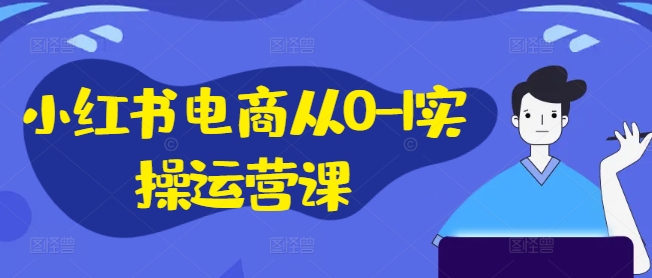 小红书电商从0-1实操运营课，小红书手机实操小红书/IP和私域课/小红书电商电脑实操板块等-数码之翼