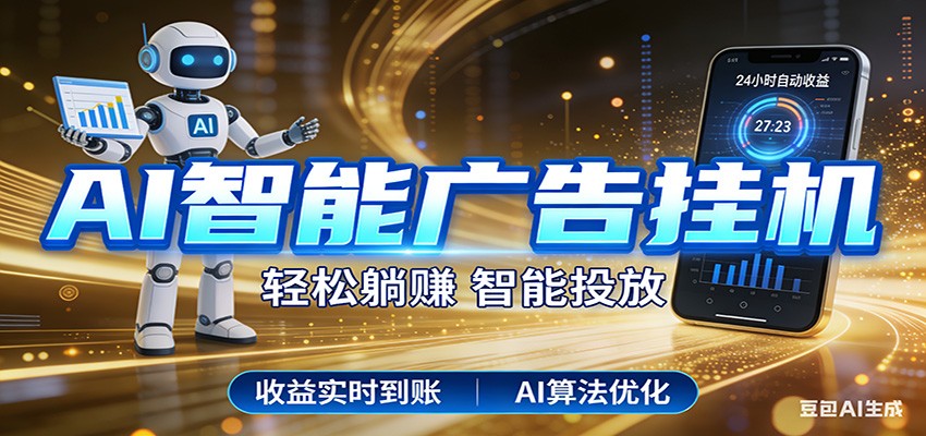 智能广告挂机新时代，利用碎片化时间实现稳定被动收益，AI帮你持续盈利-数码之翼
