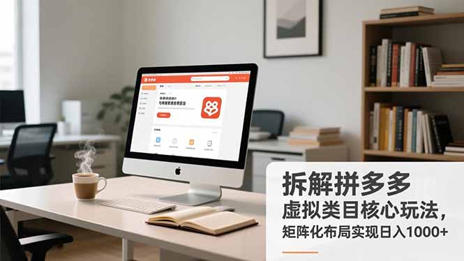 拆解拼多多虚拟类目核心玩法,矩阵化布局实现日入1000+-数码之翼