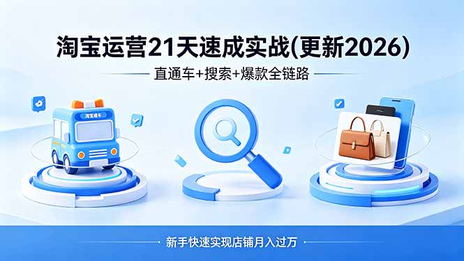 淘宝运营21天速成实战(更新4月-数码之翼