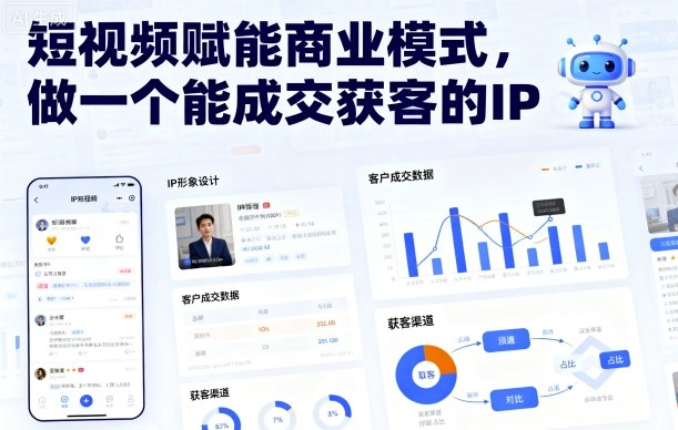 短视频赋能商业模式，做一个能成交获客的IP-数码之翼