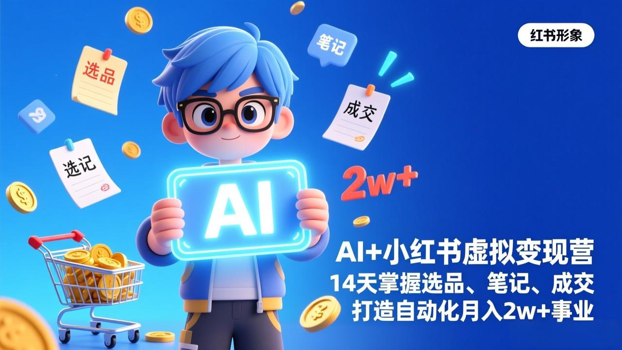 AI+小红书虚拟变现营(完结-数码之翼
