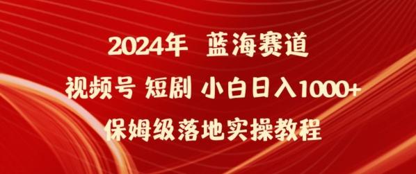 2024年视频号短剧新玩法小白日入1000+保姆级落地实操教程【揭秘】-数码之翼