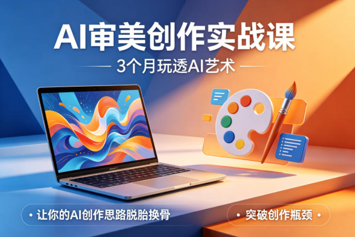 AI审美创作实战课，3个月玩透AI艺术，让你的AI创作思路脱胎换骨，突破创作瓶颈-数码之翼