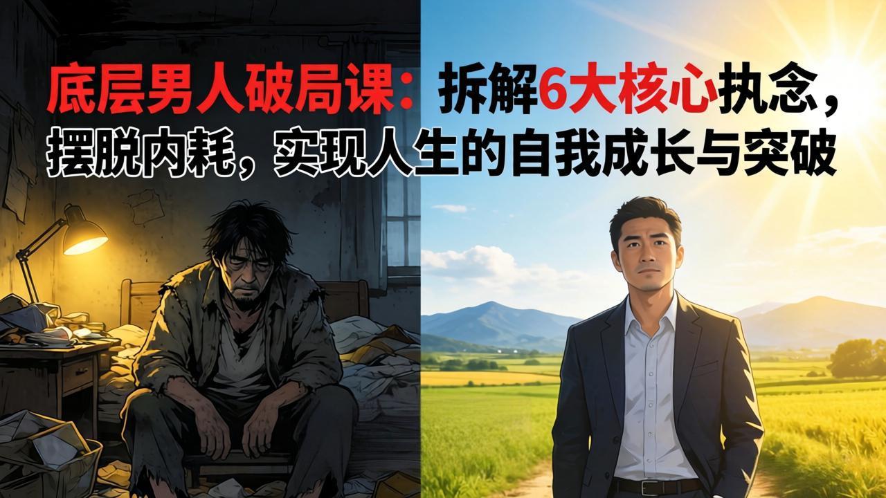 付费文章:底层男人破局课:拆解 6 大核心执念,摆脱内耗,实现人生的自我成长与突破-数码之翼