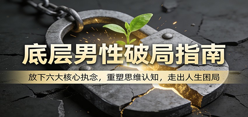 底层男性破局指南:放下六大核心执念,重塑思维认知,走出人生困局-数码之翼
