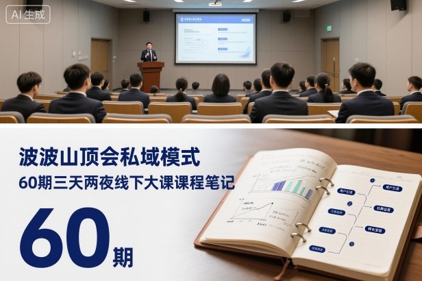 波波山顶会私域模式60期三天两夜线下大课课程笔记(文档)-数码之翼