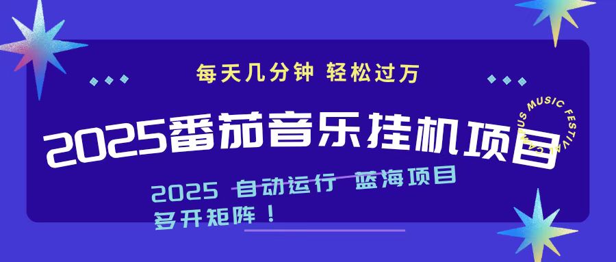 2025最新挂机番茄音乐项目，每天几分钟，日入1000＋-数码之翼